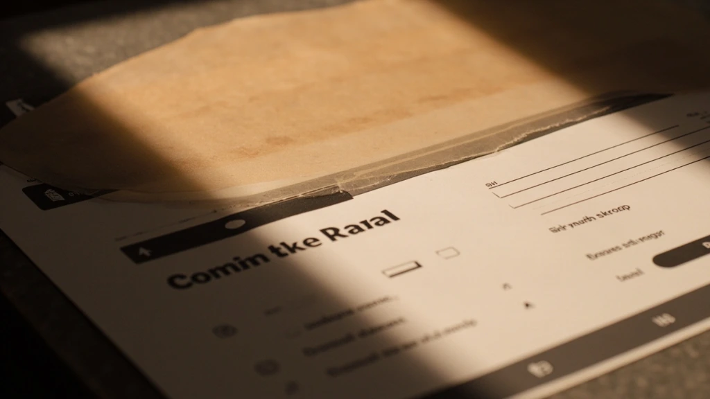Drafting paper over UI printout